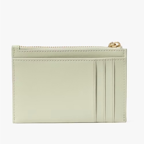 Kate Spade Carey Quilted Studded Small Card Holder, Mint - Picture 5 of 7